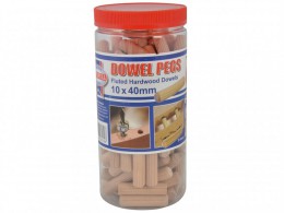 Faithfull Wood Dowels Fluted 40 x  10mm (Tub 100) £9.99